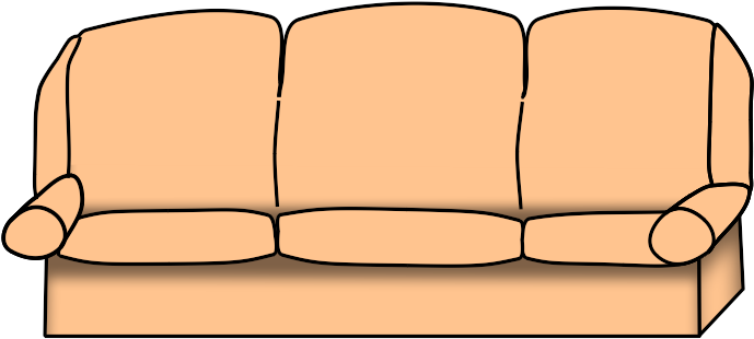 Free Transparent Png Couch Clipart Anime Studio Tutorials - Clip Art (720x534), Png Download