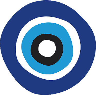 Sticker Mural Nazar Boncuk - Circle (374x370), Png Download