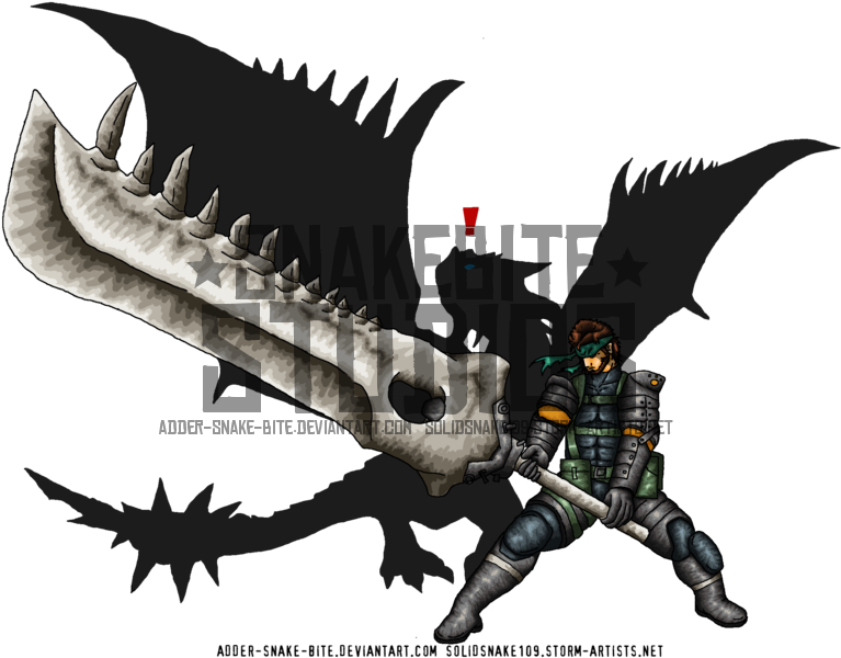 Rathalos Gear Solid - Metal Gear Solid (800x600), Png Download