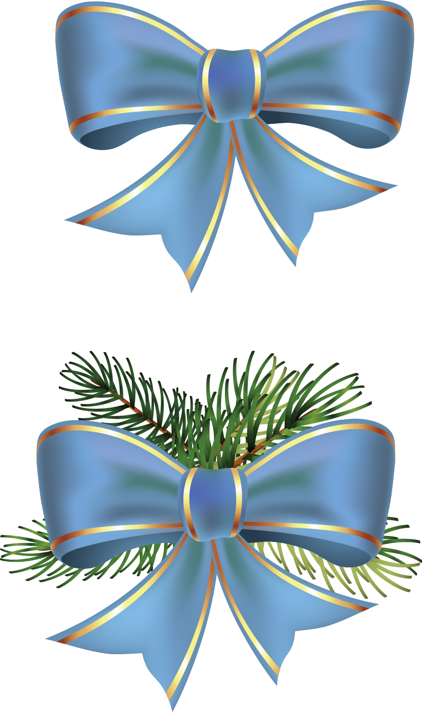 Christmas Ribbon Clip Art - Christmas Day (833x1403), Png Download
