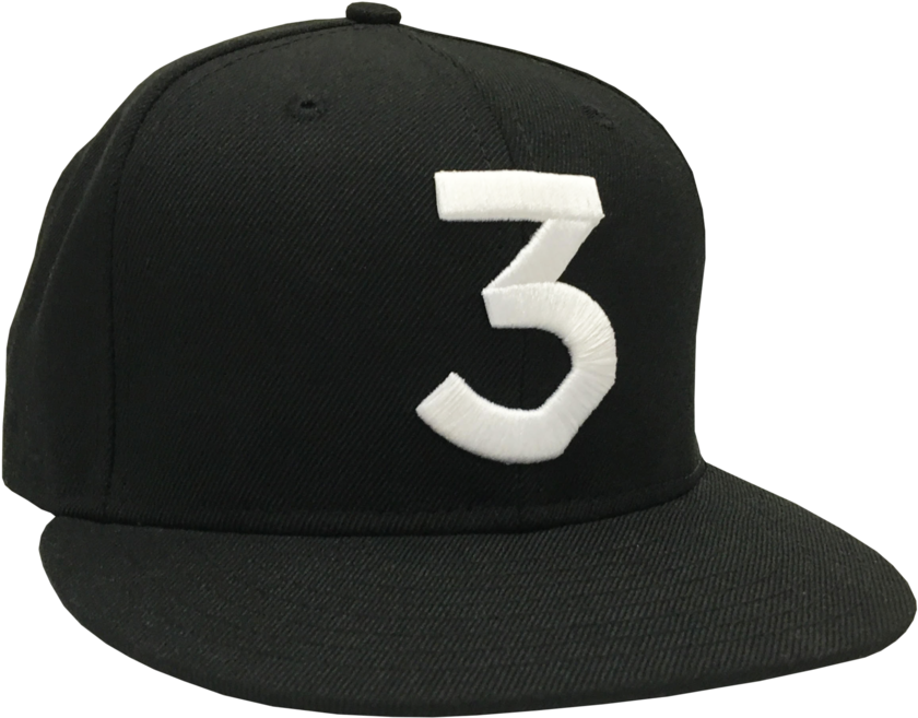 Chance 3 Hats - Chance The Rapper Number 3 Hat (1000x1000), Png Download