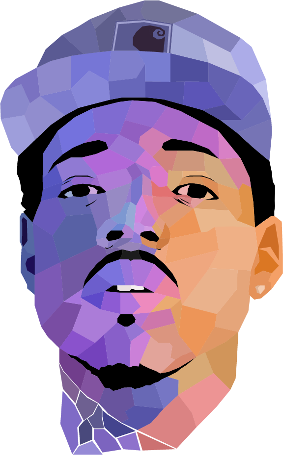 Concentration - Chance The Rapper Vector (576x928), Png Download