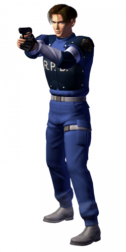Resident Evil 2 Leon Png - Leon Resident Evil 1 (250x500), Png Download