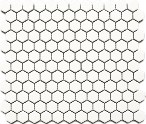 Bt Pm White Tiny Hexagon Porcelain Mosaic - Bromination Of Perylene Diimides (472x401), Png Download