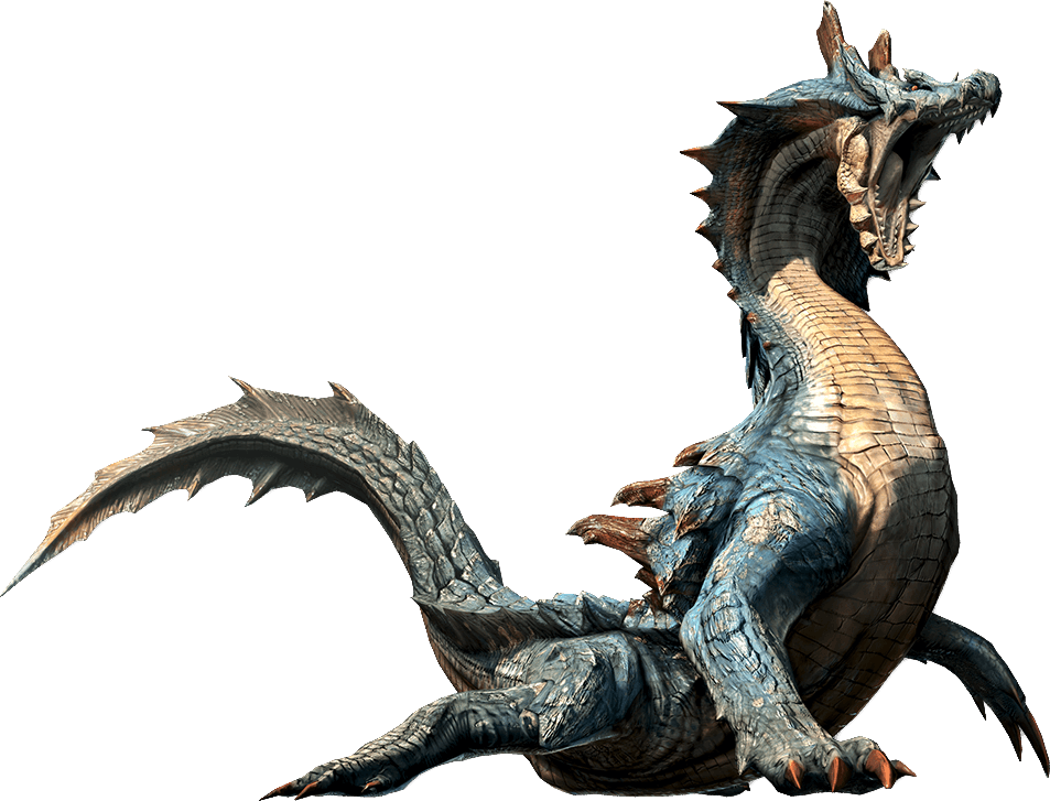 Monster Hunter World, Monster S, Monster Design, Thunder - Lagiacrus Monster Hunter World (953x727), Png Download