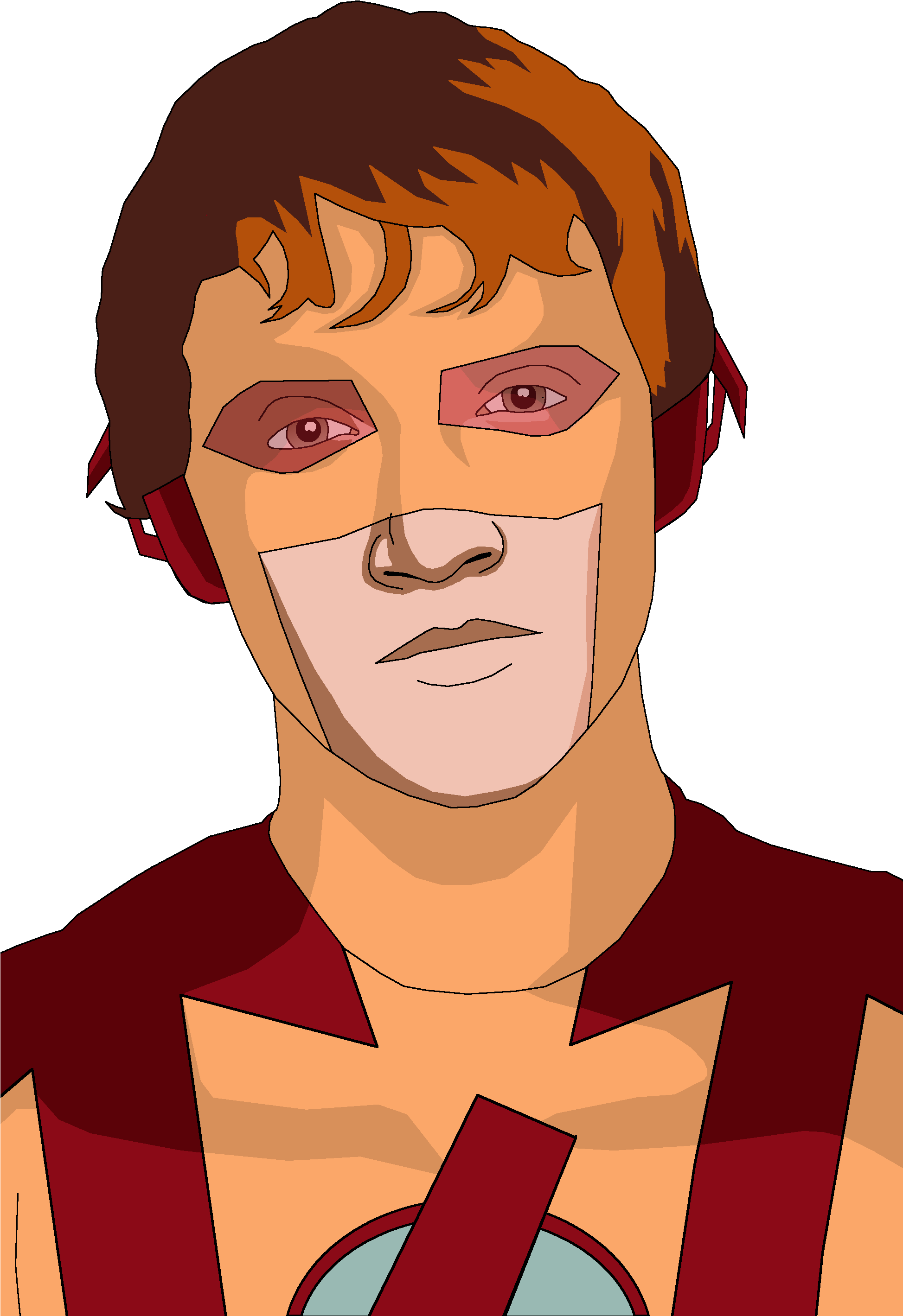Wally West Kid Flash 7 - Cartoon (1946x2849), Png Download