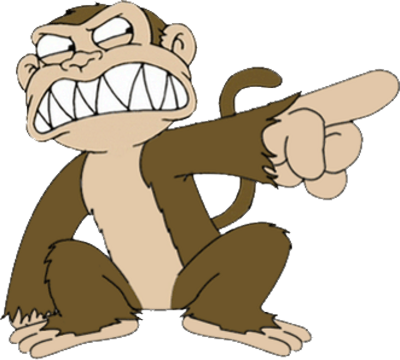 Family Guy Png File - Evil Monkey Family Guy (400x360), Png Download