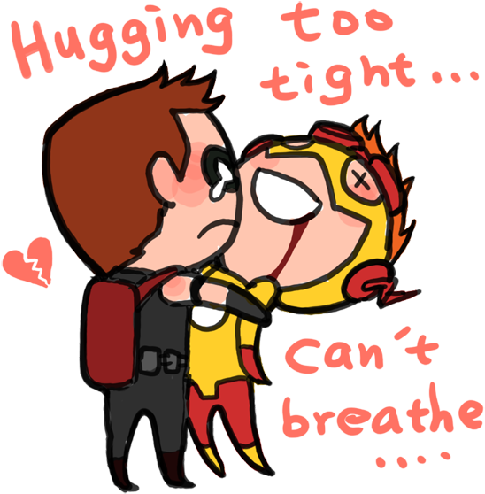 Tags - - Hugging Too Hard (600x600), Png Download