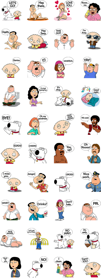 Family Guy - สติ ก เกอร์ ไลน์ เสื้อ น้อย (420x1121), Png Download