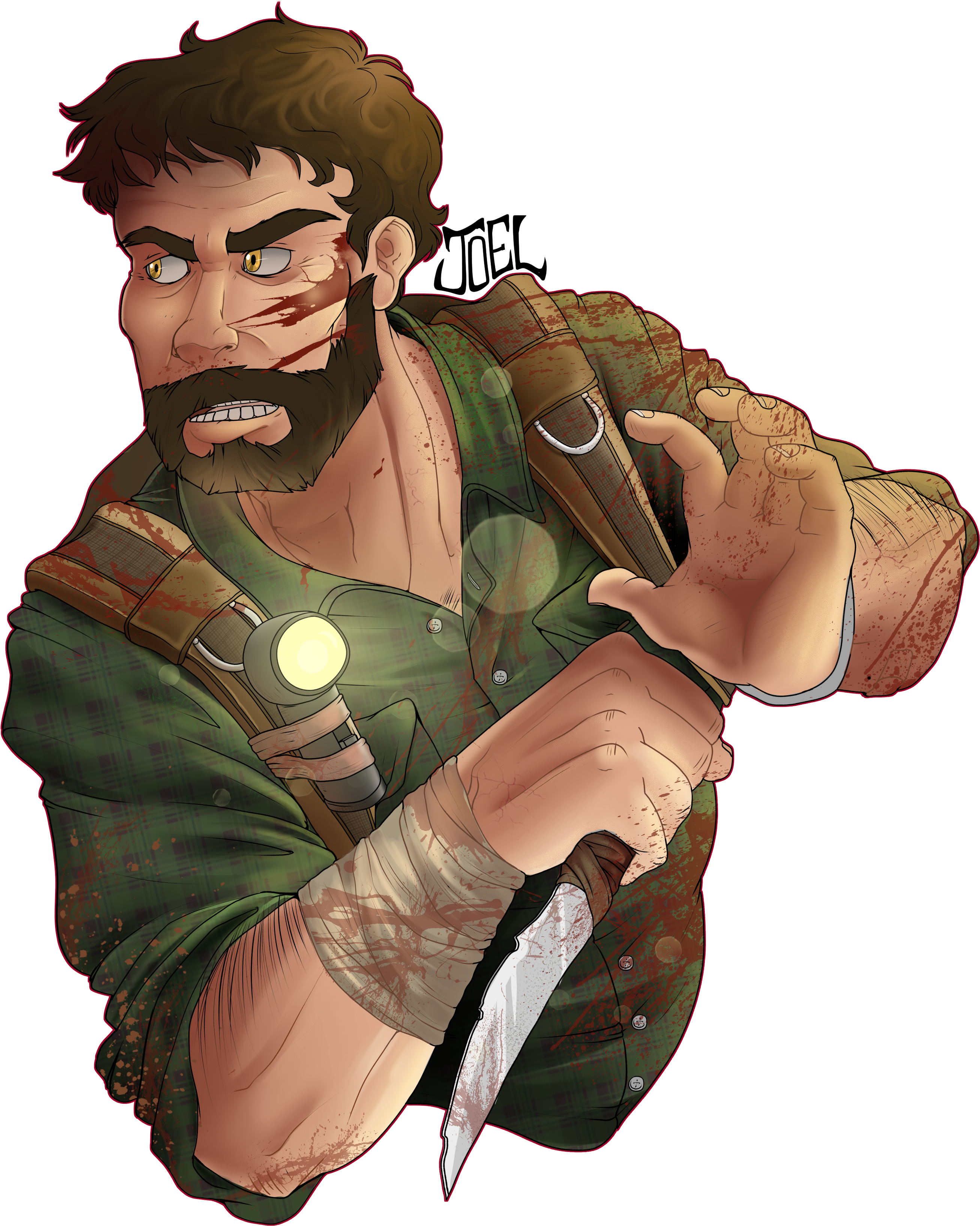 Papa Joel ♥ Please Reblog My Work - The Last Of Us (500x600), Png Download