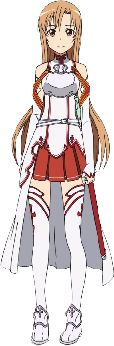 Asuna Cuerpo Completo - Asuna Yuuki (244x724), Png Download