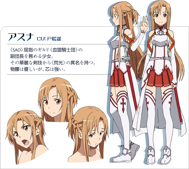 Sword Art Online Character Asuna (662x607), Png Download
