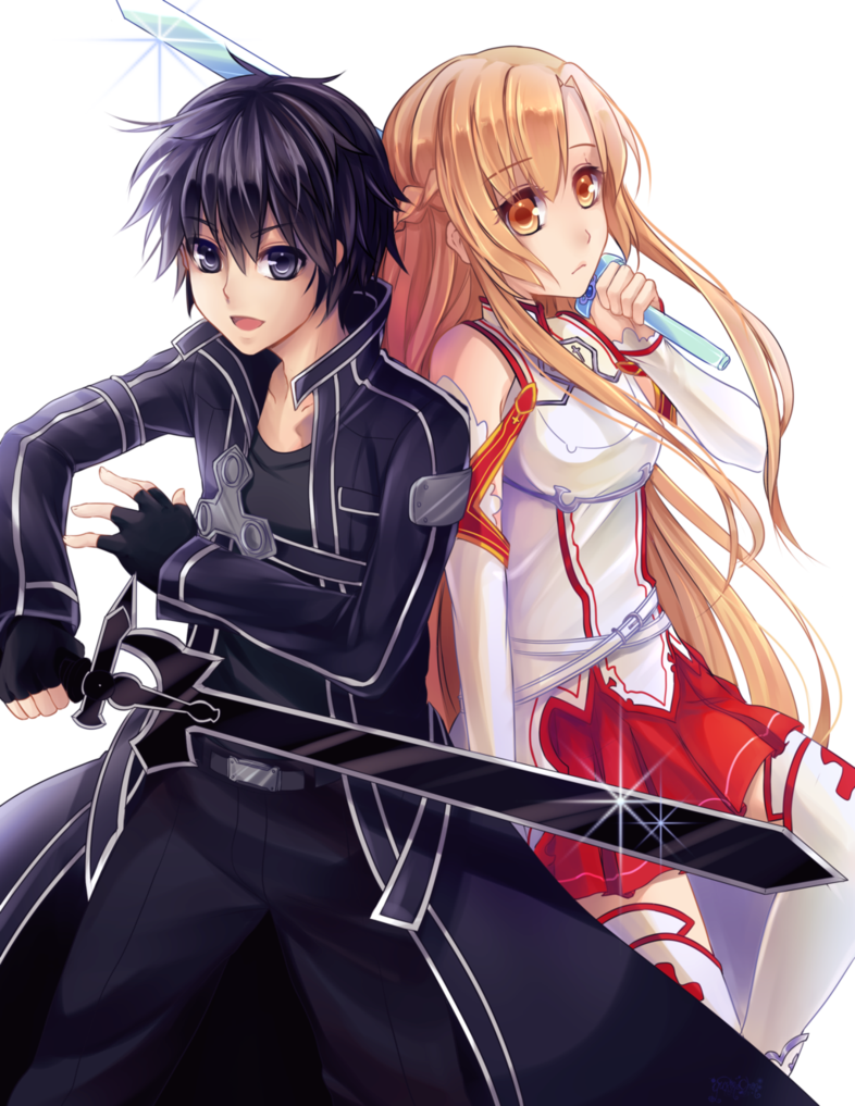Image - Asuna Chan I Kirito Kun (786x1017), Png Download
