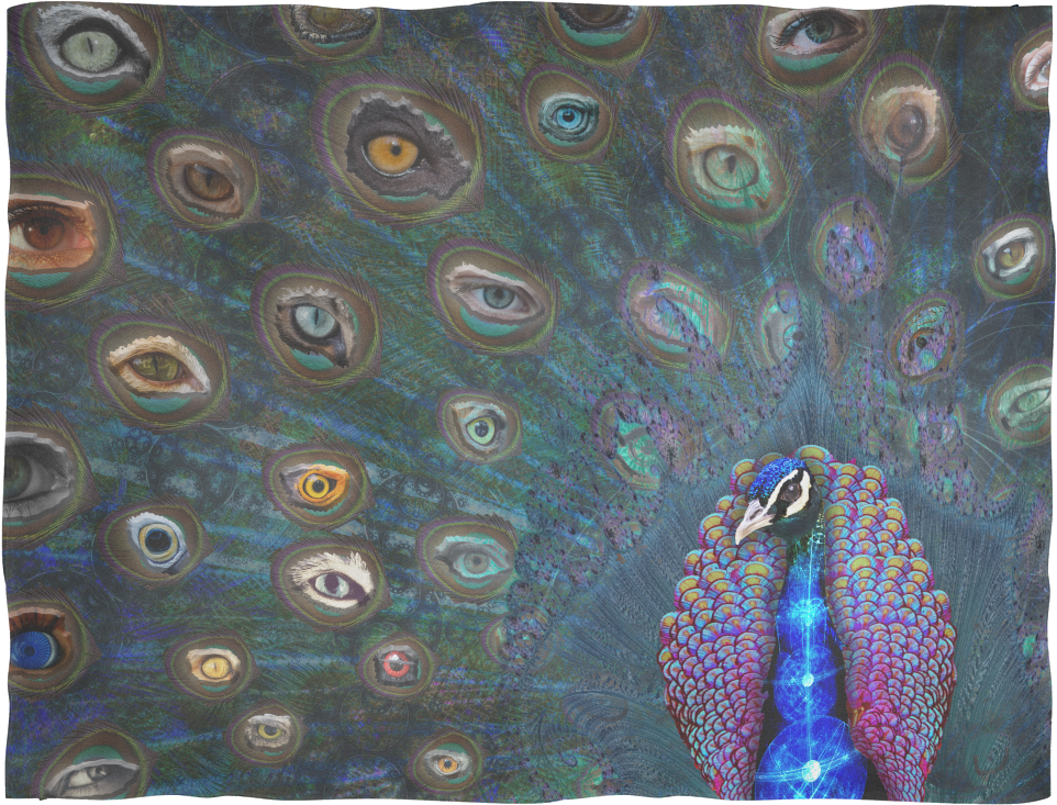 All Seeing Eye Fleece Blanket - Art (1024x1024), Png Download