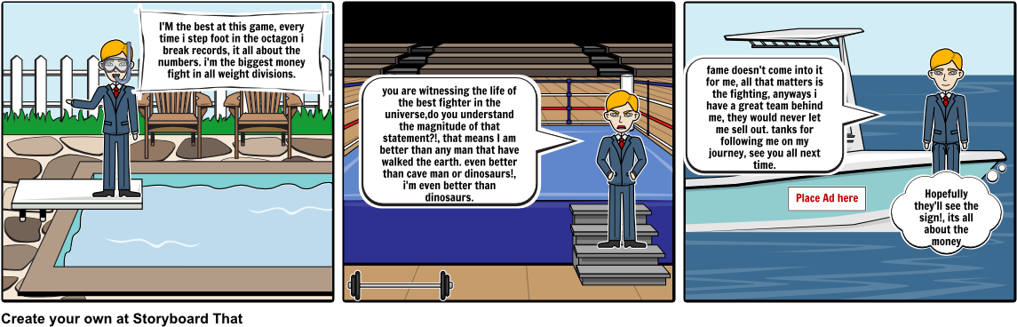 The Notorious Conor Mcgregor - Cartoon (1164x385), Png Download