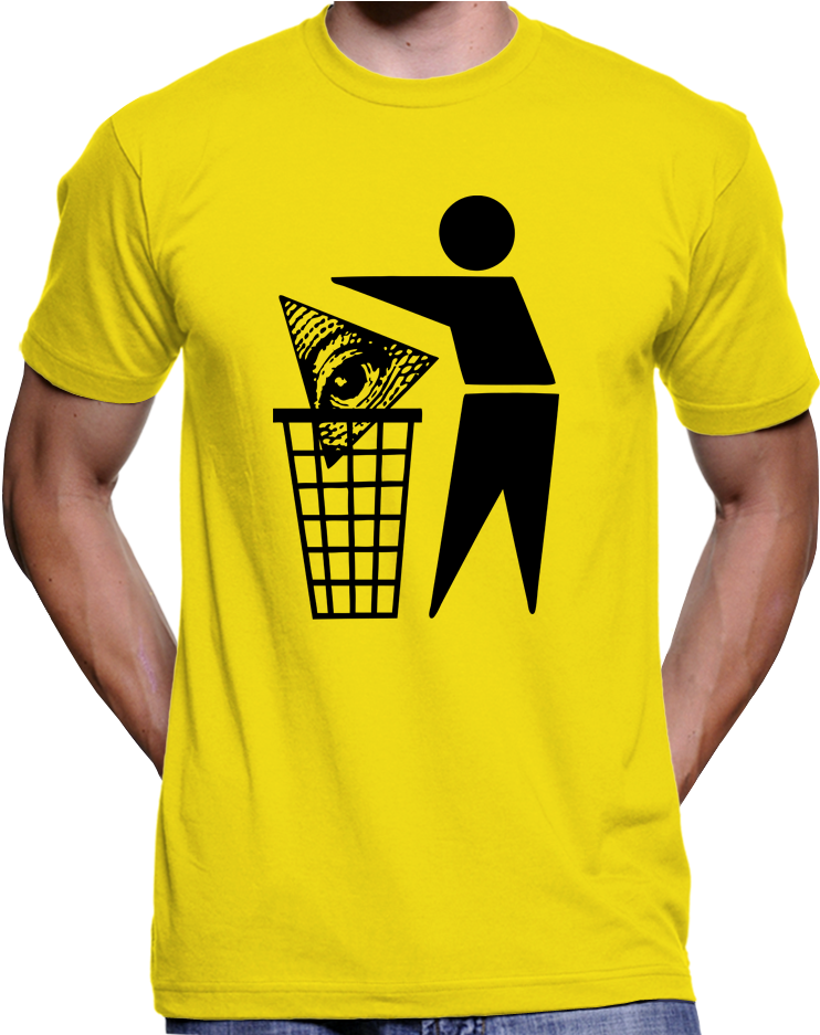 Bin The Illuminati / All Seeing Eye / New World Order - Free Tommy Robinson T Shirt (936x936), Png Download