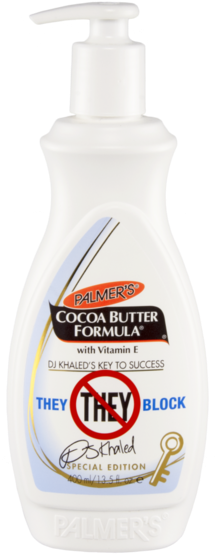 Dj Khaled Special Edition Palmer's Cocoa Butter They - Dj Khaled They Block (263x599), Png Download