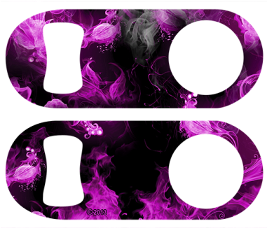 More Views - Blue - Pretty Smoke Graffiti Mini Bottle Opener (380x380), Png Download