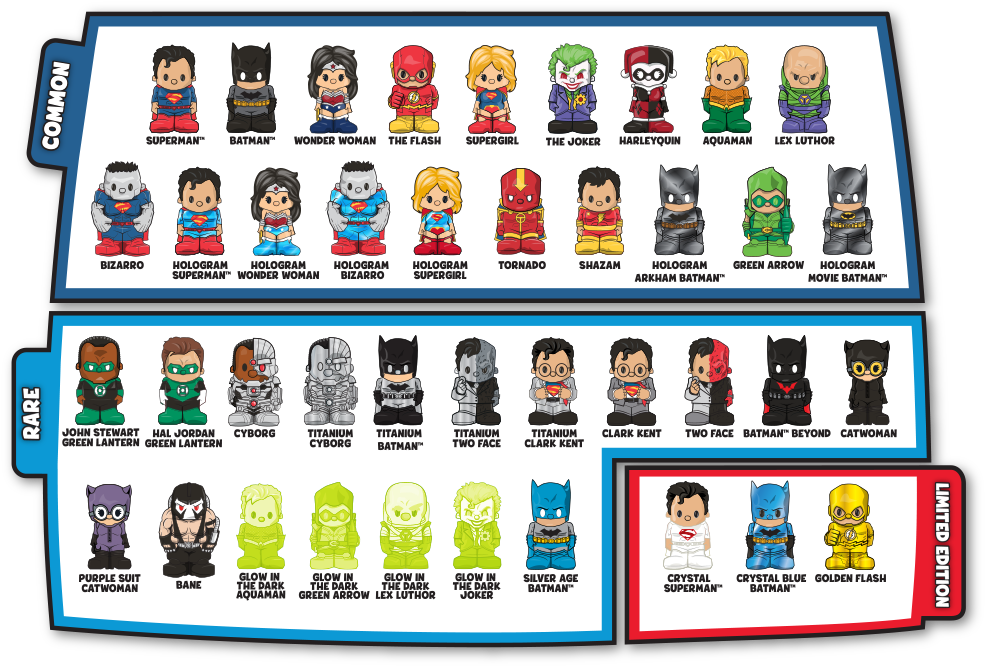 Products2 - Ooshies Series 1 Dc (993x674), Png Download