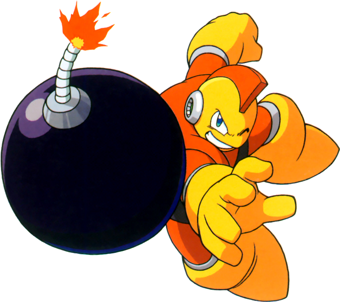 File - Bombmanart - Mega Man Bomb Man (691x616), Png Download