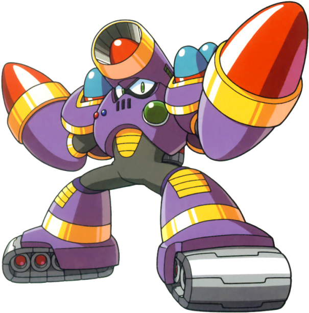 Napalm Man - Robot Masters Megaman 5 (631x640), Png Download