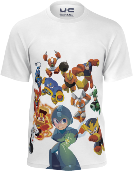 Mega Man Versus Everyone - Mega Man Legacy Collection T-shirt (600x600), Png Download