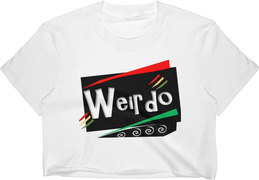 Weirdo Fitted Crop Top - Active Shirt (1000x1000), Png Download