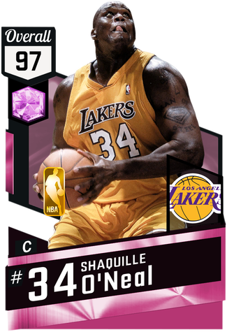 '01 Shaquille O'neal Pinkdiamond Card - Pink Diamond Kevin Love (325x475), Png Download
