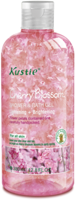 Kustie Cherry Blossom Shower & Bath Gel - Cherry Blossom On Body (397x397), Png Download