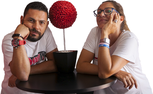 Con Alci Rivero Y Vicky Moratinos - Tenerife (518x345), Png Download