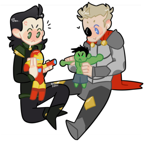 They Fight With Their Boyfriends - Thunderscience Fan Art (500x458), Png Download