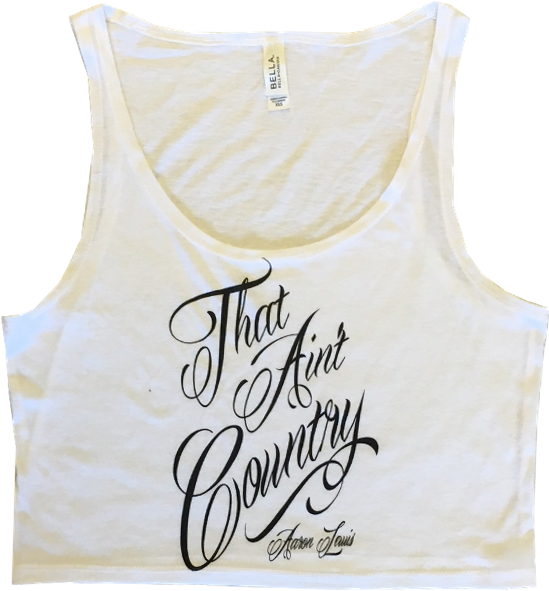 Aaron Lewis Ladies White Crop Top - Active Tank (800x800), Png Download