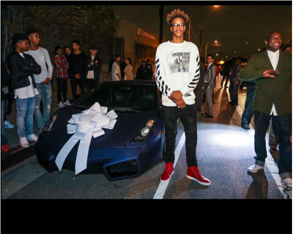 Shaquille O'neal - Shaq's Son Lambo (844x480), Png Download