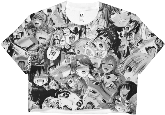 Image Of Ahegao Crop Top - Crop Top (600x600), Png Download