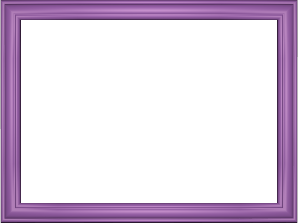 Mauve Elegant Embossed Frame Rectangular Powerpoint - Picture Frame (960x720), Png Download
