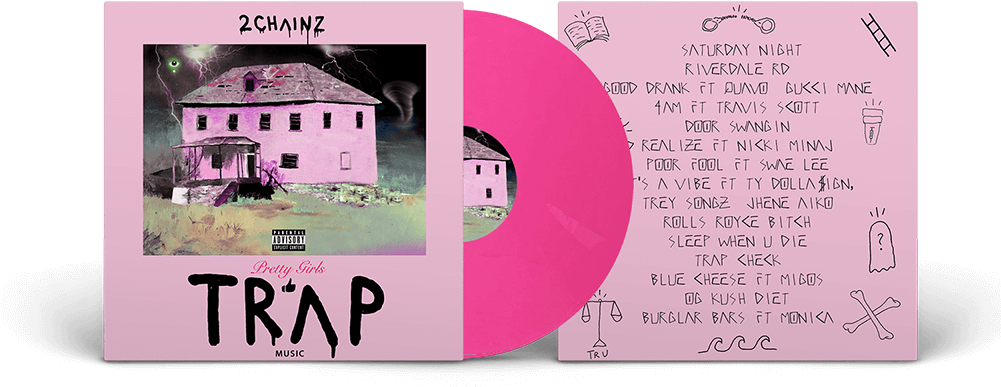 The New Album From 2 Chainz, Pretty Girls Like Trap - Pretty Girls Like Trap Music Vinyl (1000x433), Png Download