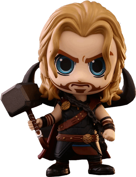Marvel - Thor - Ragnarok - Thor Roadworn Cosbaby Vinyl - Thor Cosbaby Hot Toys (600x600), Png Download