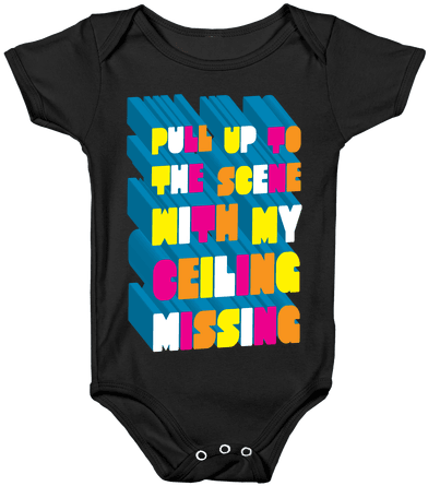 Pull Up To The Scene Baby Onesy - Onesie (484x484), Png Download