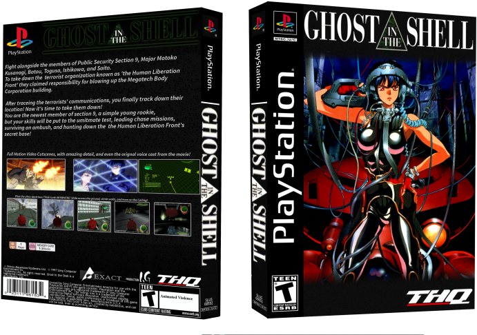 Ghost In The Shell Box Art Cover - Ghost In The Shell Box (700x513), Png Download