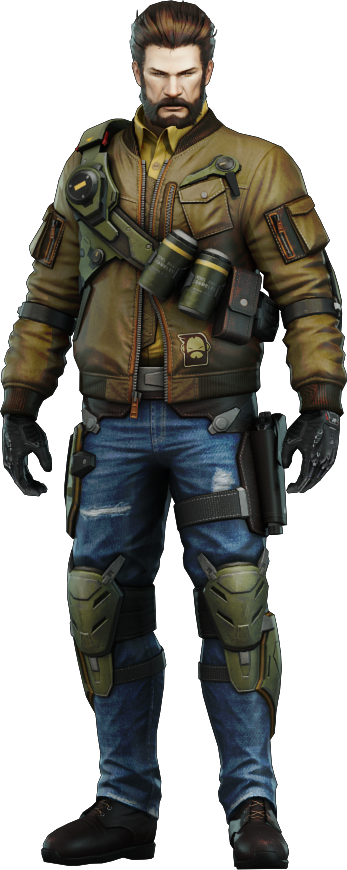 Ghost In The Shell - Ghost In The Shell First Assault Batou (347x870), Png Download