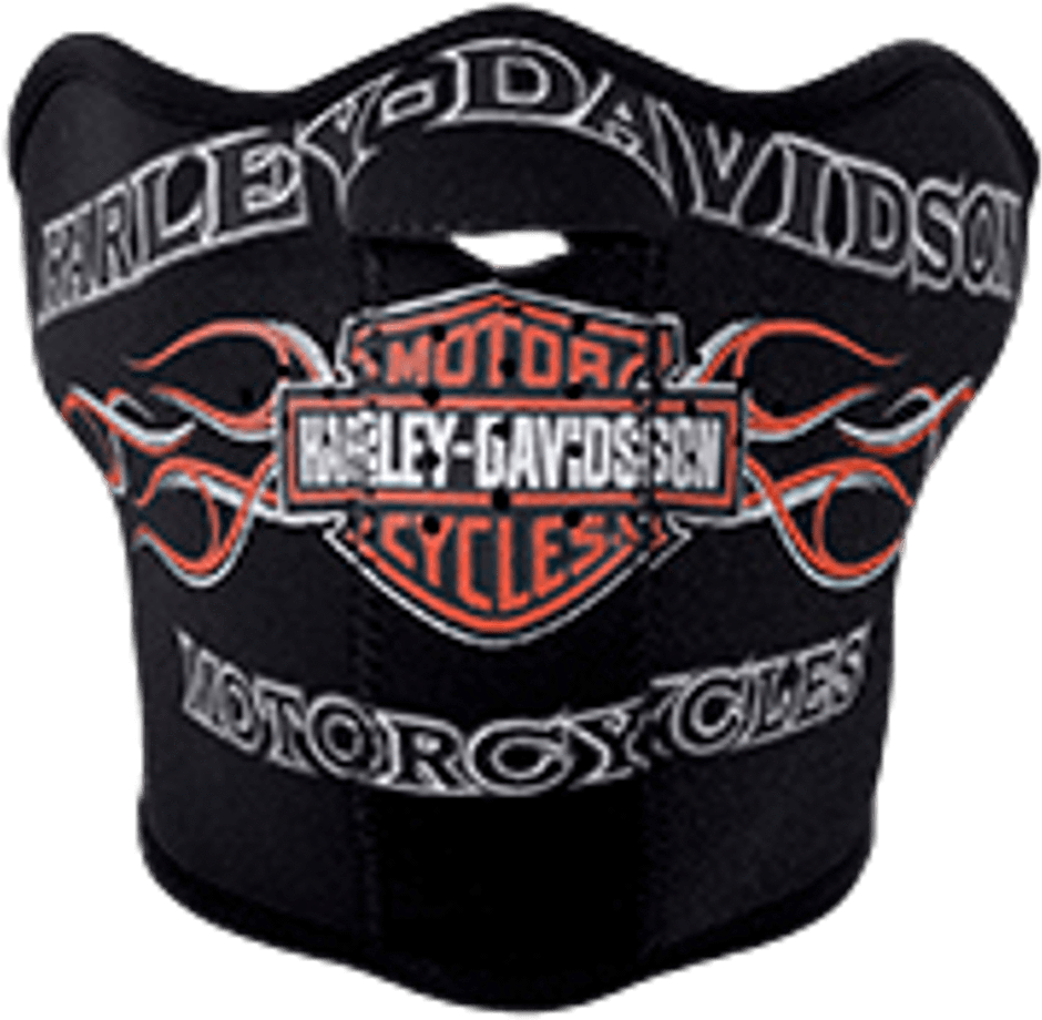 H-d Pinstripe Flames Face Mask - Harley Davidson (1024x1024), Png Download