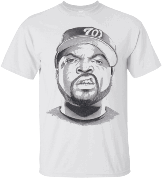 Hi Everybody Ice Cube Drawing T Shirt Https - Dibujos De Ice Cube (600x600), Png Download
