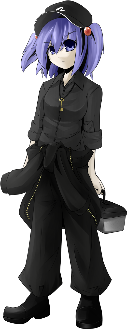 Kawashiro Nitori - Cartoon (778x1462), Png Download