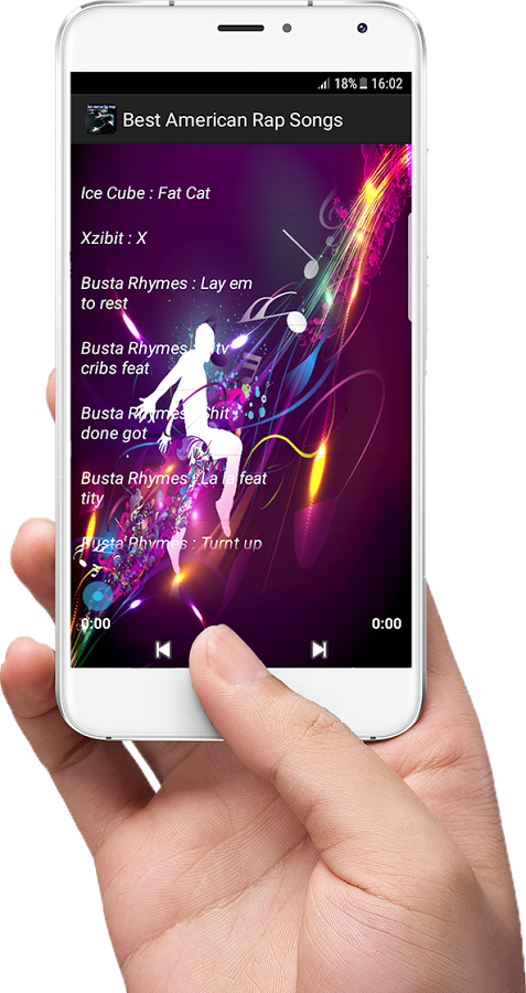 Best American Rap Songs For Android - Mano Con Telefono Png (477x900), Png Download