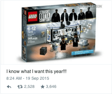 Ice Cube, Lego, And Straight Outta - Lego Compton (400x391), Png Download