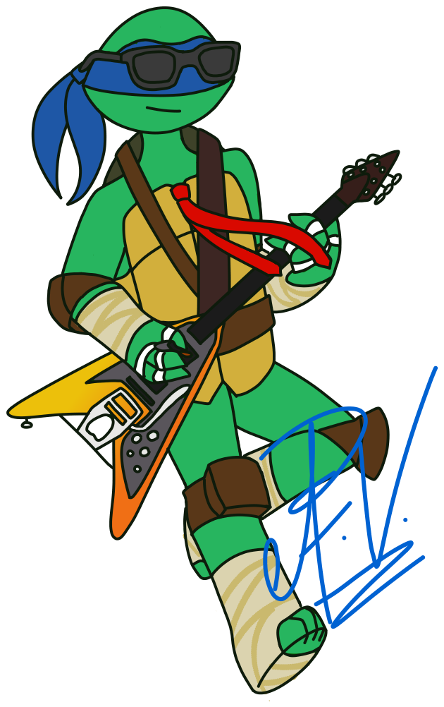 Artist Who Loves Ninja Turtles And Cant Draw Backgrounds (800x1100), Png Download