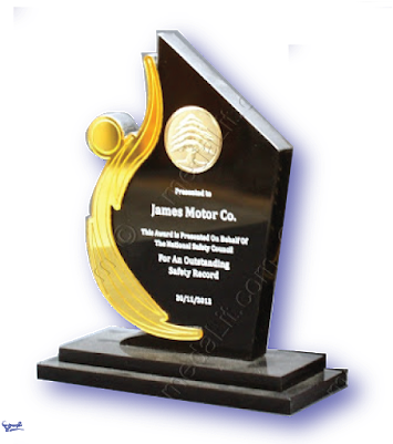 Personalized Composition Of Acrylic Overlays Highlights - Acrylic Trophy Png (400x400), Png Download