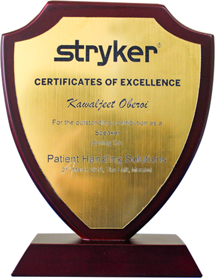 Wooden Trophies @ Creativeawardsandgifts - Stryker Medical (430x555), Png Download