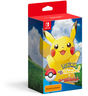 Let's Go, Pikachu Poké Ball Plus Pack Nintendo - Pokémon Let's Go Pikachu (400x321), Png Download