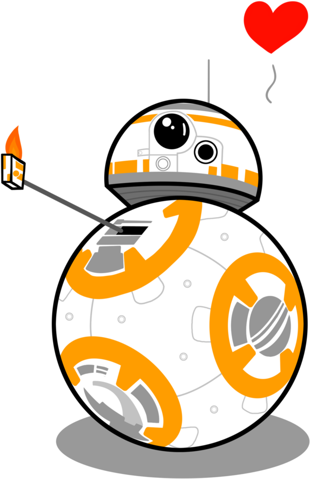 Banner Bb Group Star Wars Thum Up Love - Bb8 Fire Thumbs Up (775x1031), Png Download
